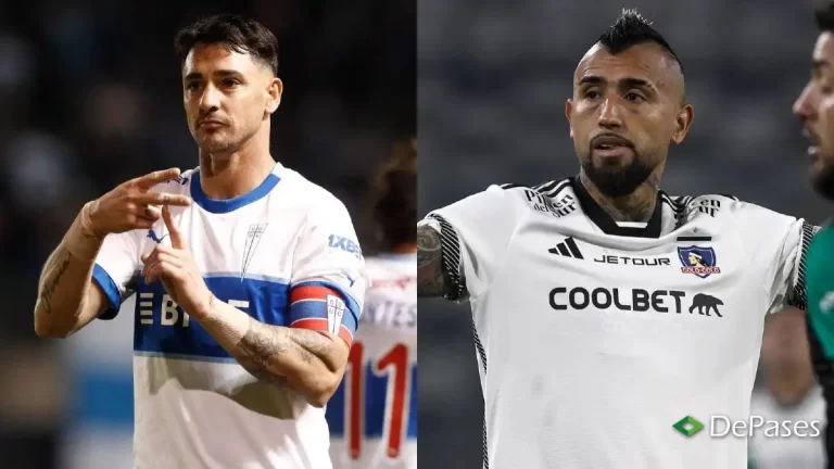 Fernando Zampedri Arturo Vidal Universidad Católica Colo-Colo